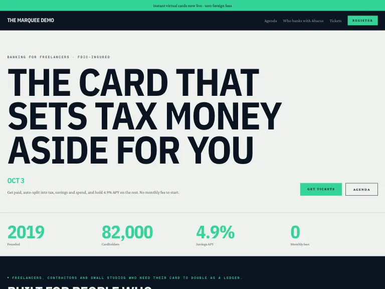 Abacus template preview