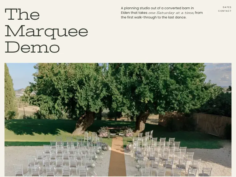 Aisle template preview