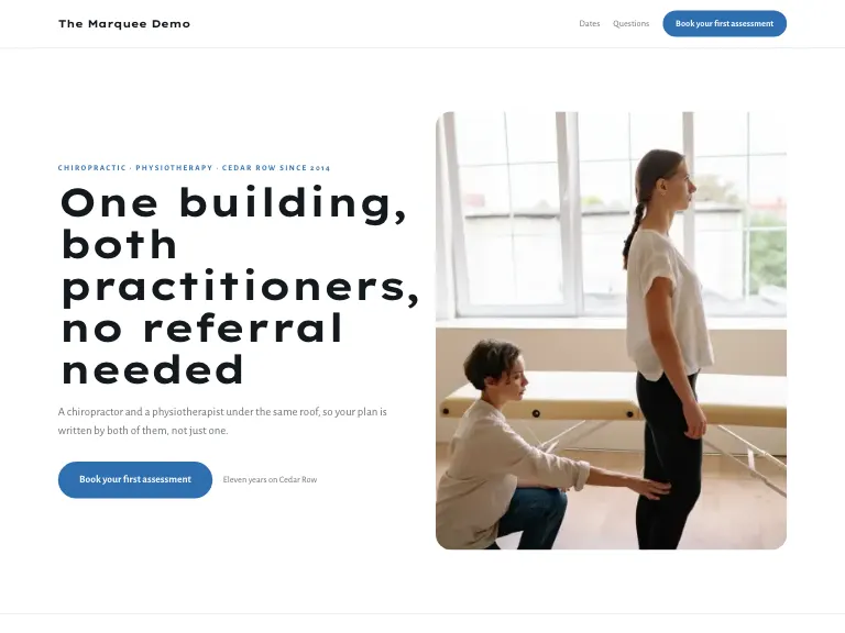 Align template preview