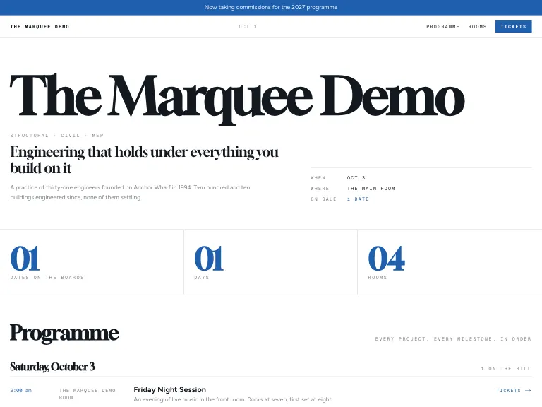 Blueprint template preview