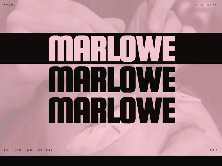 Brow template preview