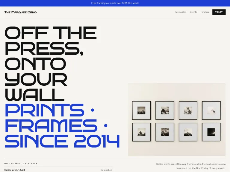 Canvas template preview