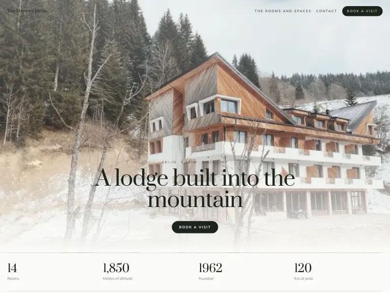 Chalet template preview