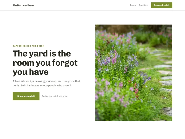 Groundwork template preview
