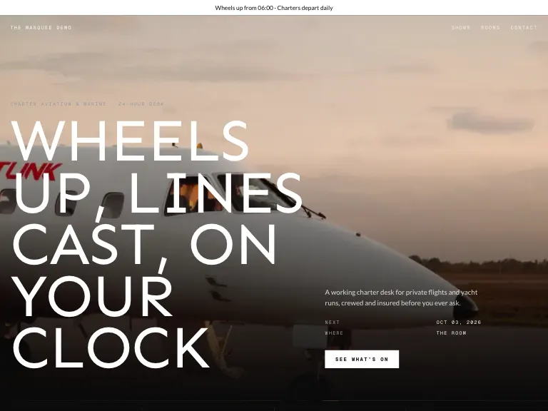 Hangar template preview