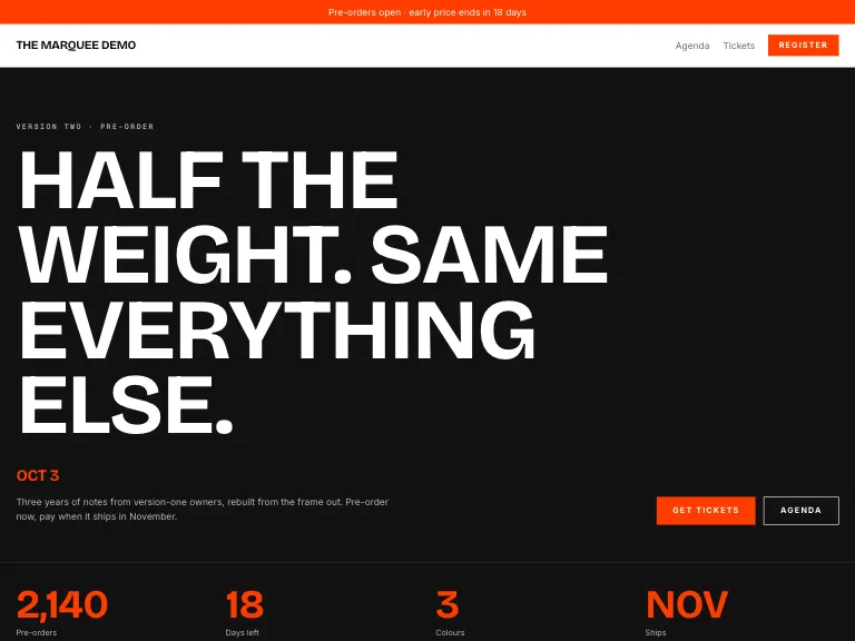 Launchpad template preview