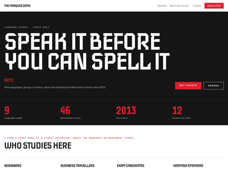 Linguist template preview