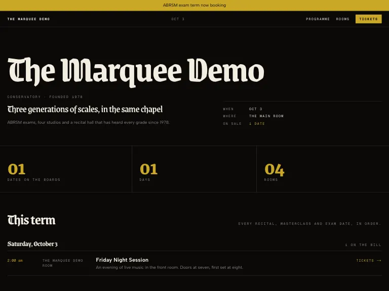 Metronome template preview