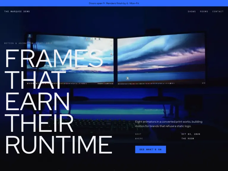 Motion template preview