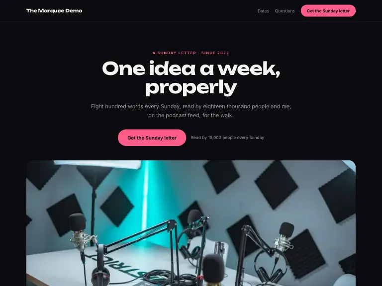 Signal template preview