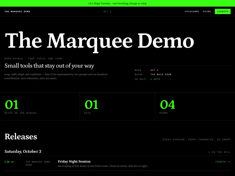Terminal template preview